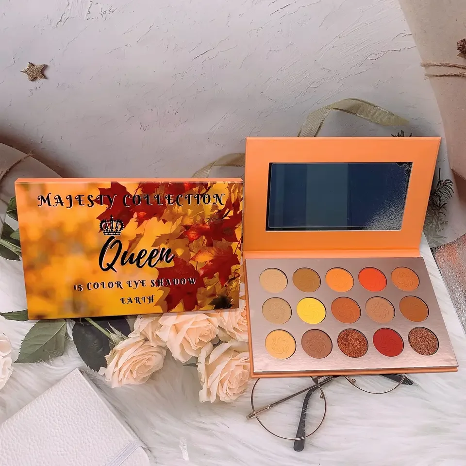 Very nice bamboo container artist makeup mixing beauty eyeshadow palette  with good quality