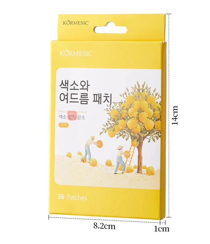 KORMESIC OEM private label Kormesic 90% Yuzu &5% Niacinamide light spot acne patch KR (foreign trade only) 36 stickers/box