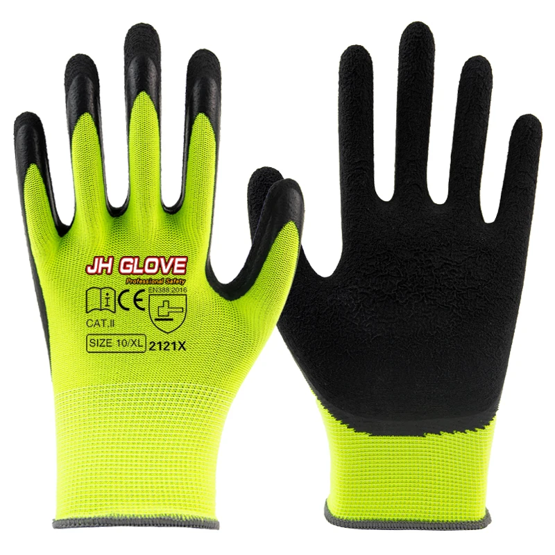 Industrial Grip Heavy Duty Hand Wholesale Construction Latex  Rubber Garden  Work Gloves