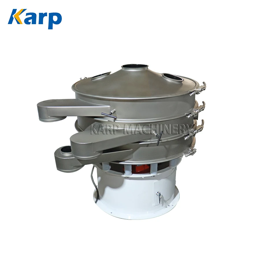 2 Layers Powder Vibrating Screen Lithium Iron Phosphate Ultrasonic Vibratory Sieve