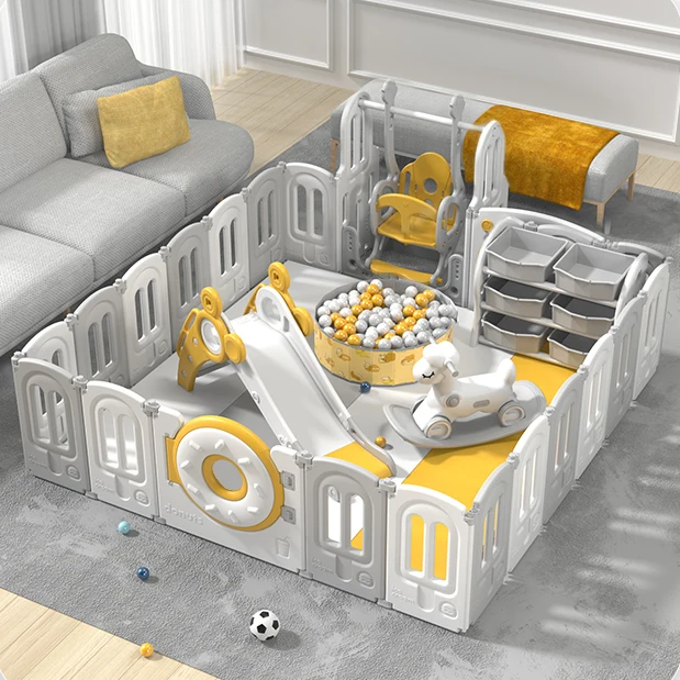 2022 Thicken Upgrade Playard Baby Playpen Fence Foldable Playpen For Baby Safety Fence Educational Playpens Baby Play Pen