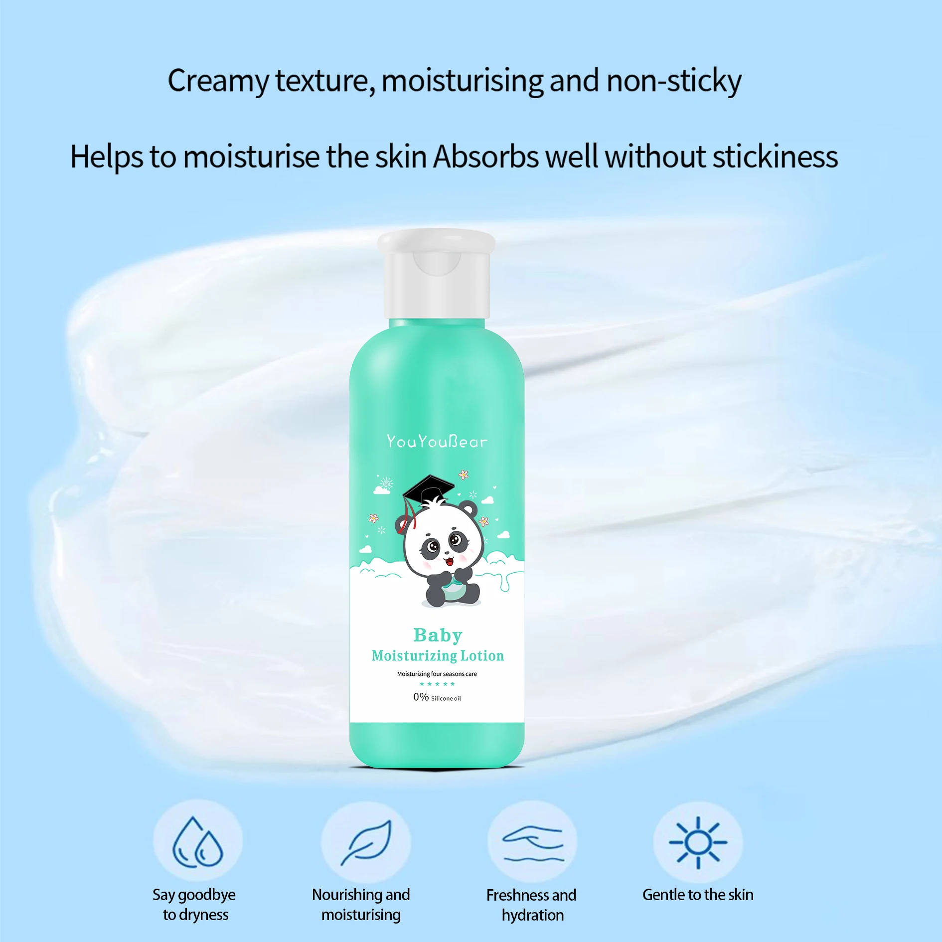 Wholesale high quality Baby lotion 100 ml Safety care nourish Moisture Baby Moisturizer
