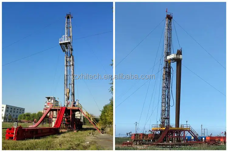 RG API Standard Oil Field Oil and Gas Well Bore Hole Truck Mounted Mobile ZJ30 750hp Drilling Rig and Workover Rig Max Diesel