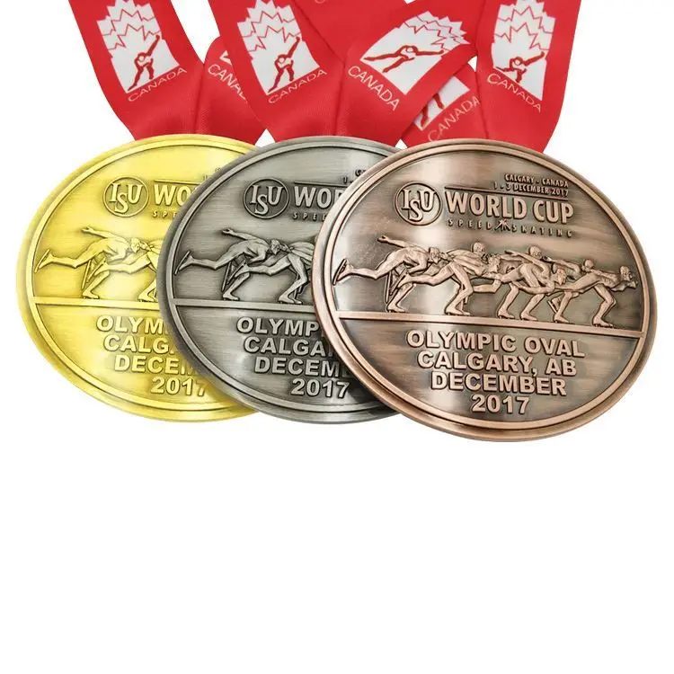 Wholesale Cheap Custom Blank Gold Plated Souvenir Metal Sports Award Medal And Trophy