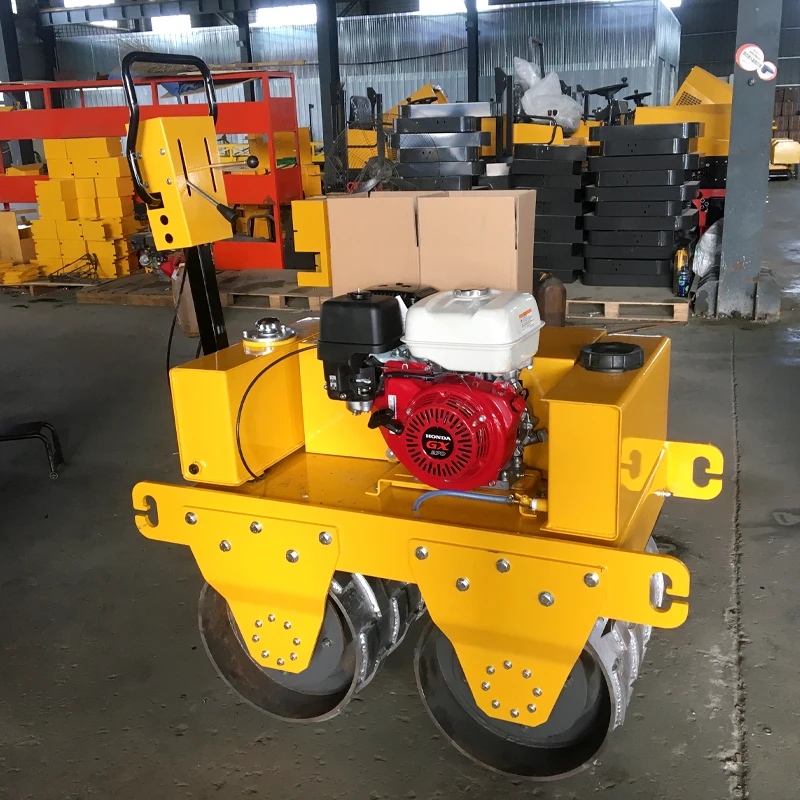 Double Drum Asphalt Concrete Small Vibratory Road Roller For Road Construction Machines