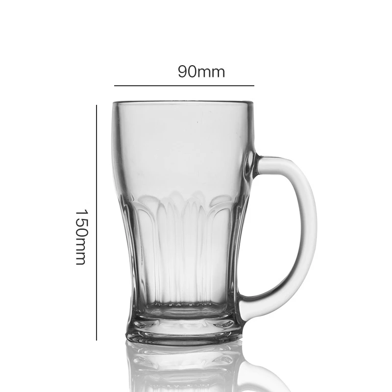 Low price stocked glass beer mug clear glass beer bottles 12 oz beer water glasses
