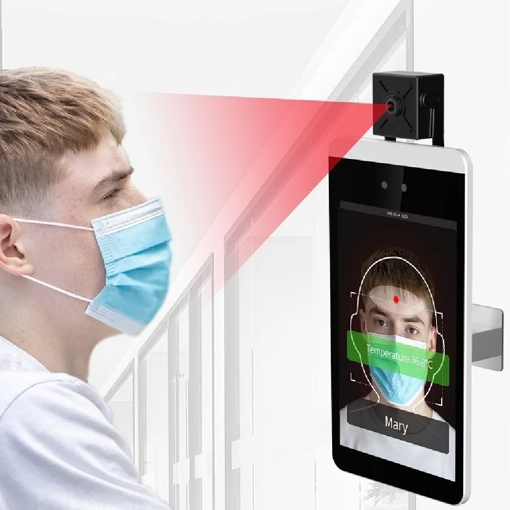 Face Recognition Smart Attendance Thermal Camera Body Temperature Sensor Scanner Thermometers