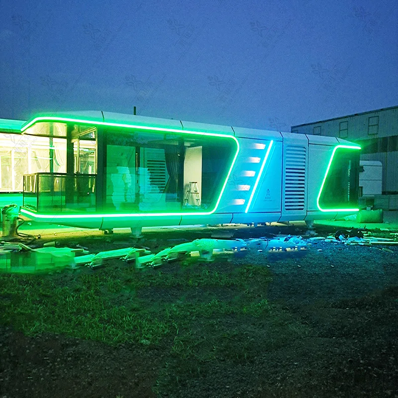 Portable Prefabricated Houses 100 M2 4 Bedrooms 2022 Casa House on Wheels Homes Modern Home