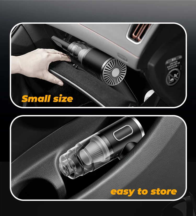 new High Quality Wholesale Strong Suction Mute Portable Car Vacuum Cleaner Wireless Car Vacuum cleaner