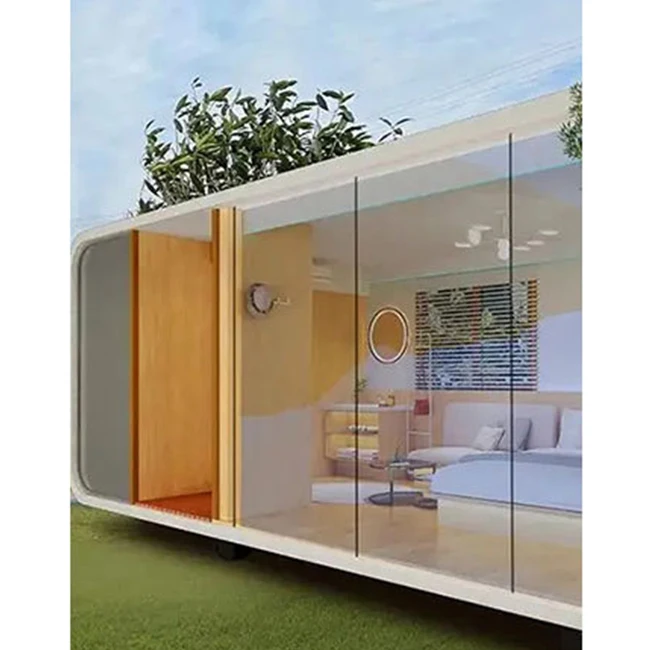 Strong pressure resistance insect proof netting mobile modular prefab house prefabricated mobile office pod