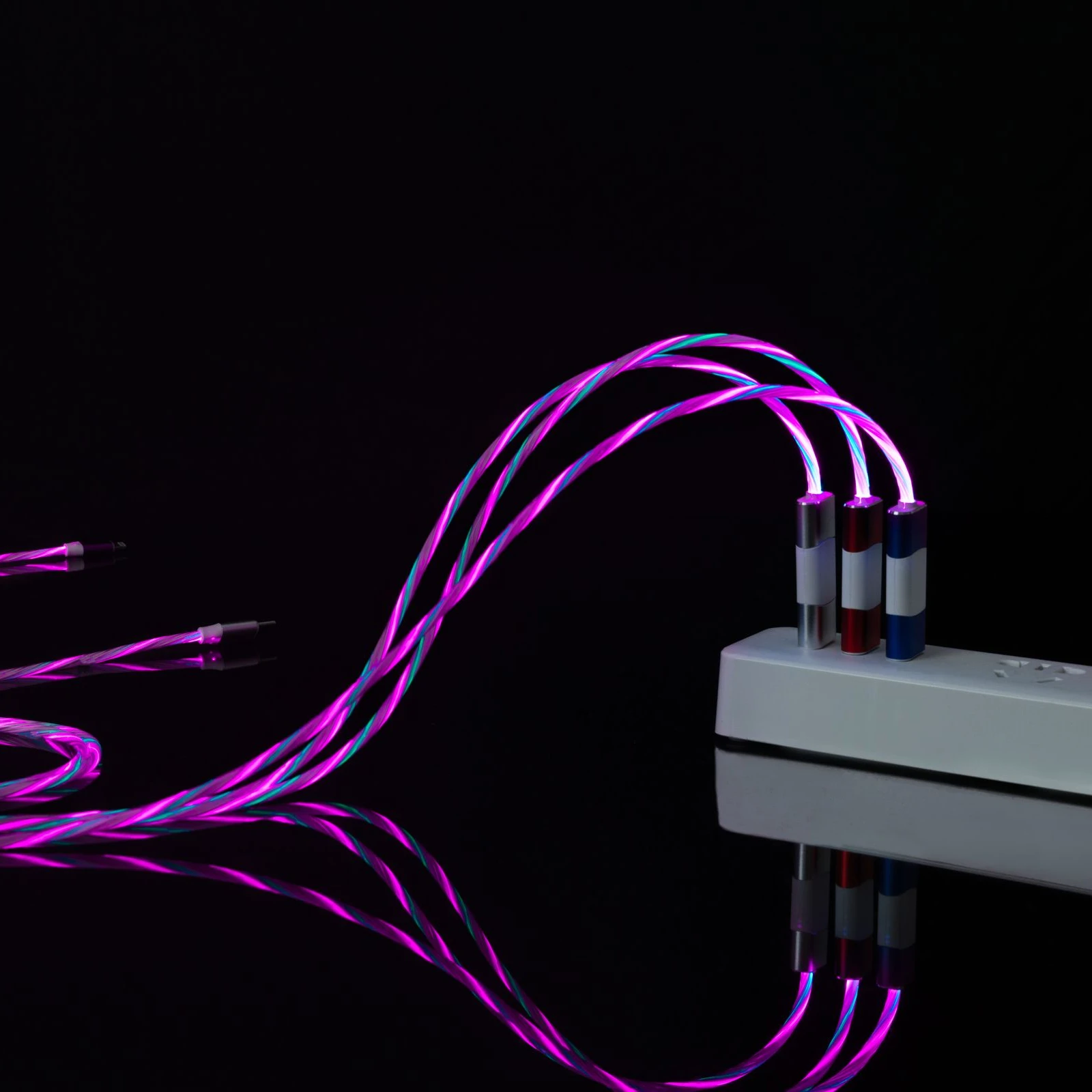  Умный USB-кабель tuya кабель для мобильного телефона USB-шнур управление через приложение RGB быстрой зарядки типа