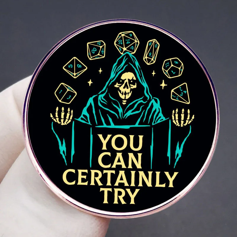 Games Enamel Pin RPG Dungeon DnD Dragon Dice D20 Badges Lapel Pins For Backpacks Brooches Fashion Jewelry Girls Accessory Gifts