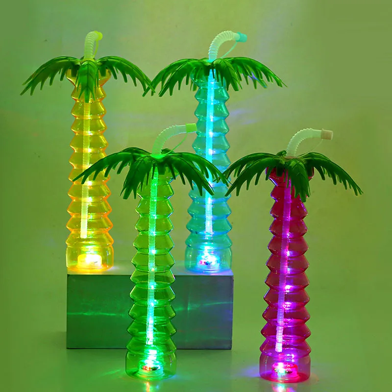 Crazy Drinking Beverage Juice Led Palm Tree Lights Yard Slush Party Milk Tea Cups