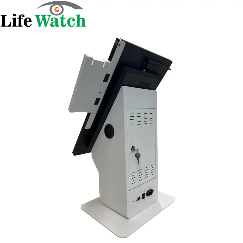 factory 24-inch desktop  windows Android OS QR camera RFID recognition payment order menu restaurant lcd terminal kiosk screen