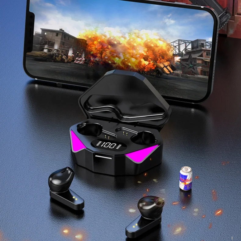 TWS X15 Gaming Earbuds Low Latency Earphone Wireless Headset Earbuds Headphone Sport Games Music for Smart Phone