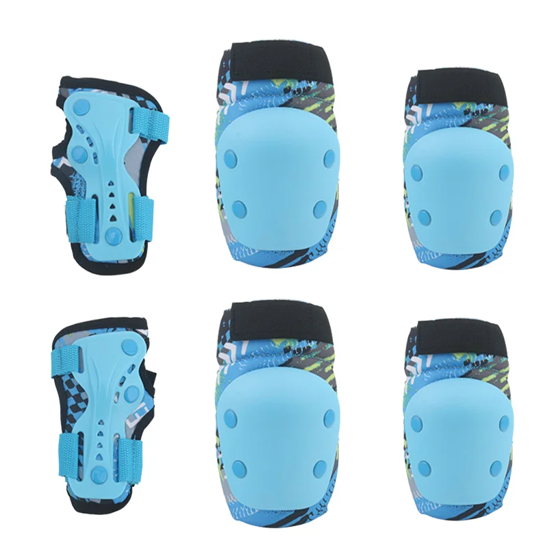 YSMLE Ice Roller Skating Protective Gear Elbow Knee Pads Kids Adults Wrist Safety Guard Cycling Riding Protector