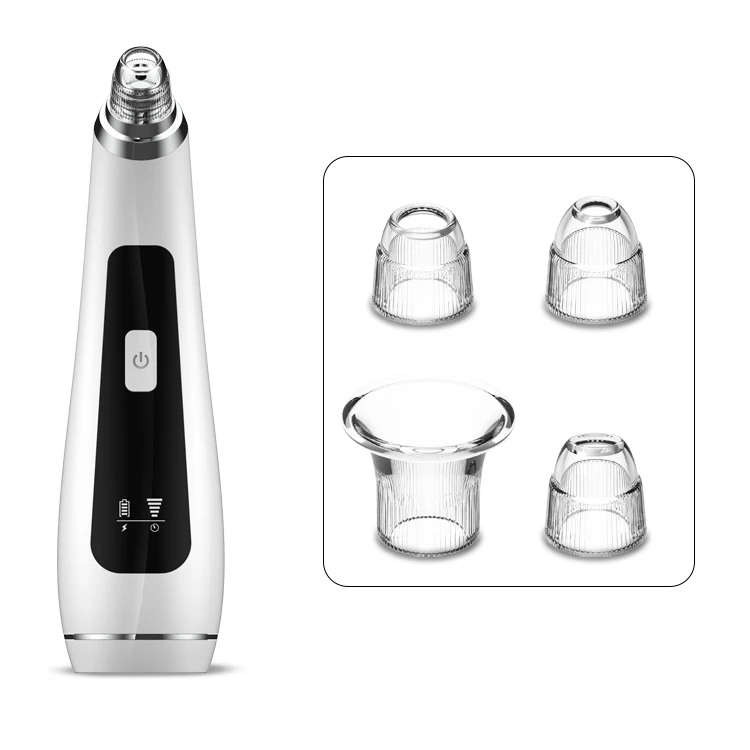 Глубокий очиститель пор лица, массаж лица, черный удалитель, всасывающий экстрактор, 5 передач, вакуумный удалитель черных точек