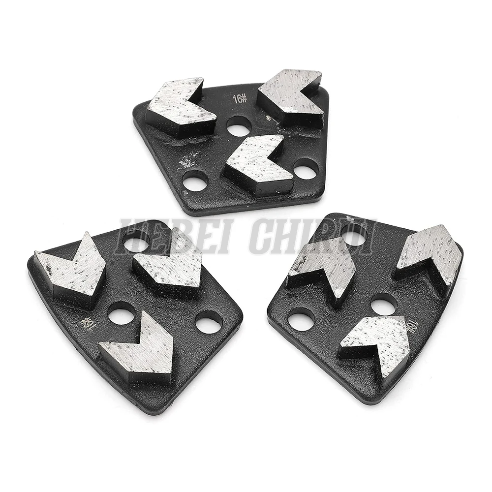 Chinese Factory Selling Soft Bond Three Segments Concrete Grinding Tools Block for Grinding Machine