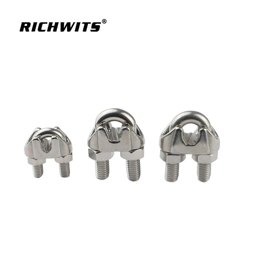 Marine Hardware 304/316 Stainless Steel  US Wire Rope Clamp cables  Clip