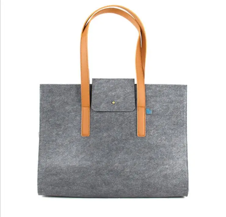 BSCI Audit Factory Felt Tote Bags ECO Friendly Felt Bag RPET Wool Felt Bag