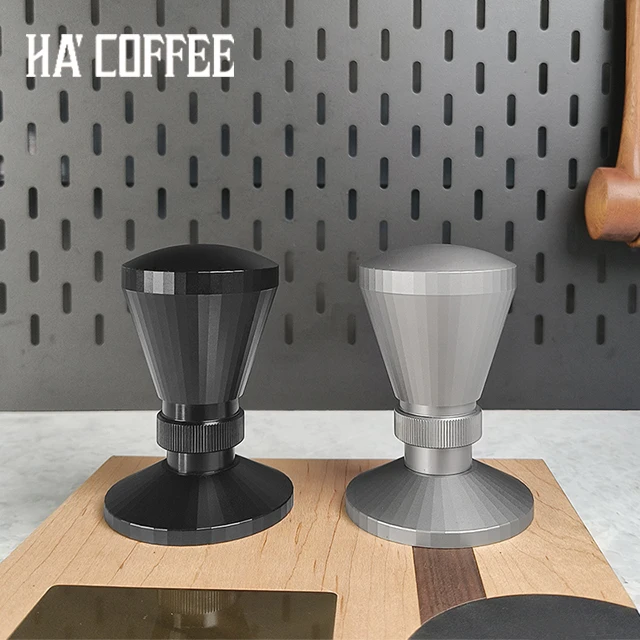 Barista Tools Elastic Stainless Steel Coffee Tamper Calibrated Espresso Coffee Distributor Coffee Accessories Spring Load Tamper