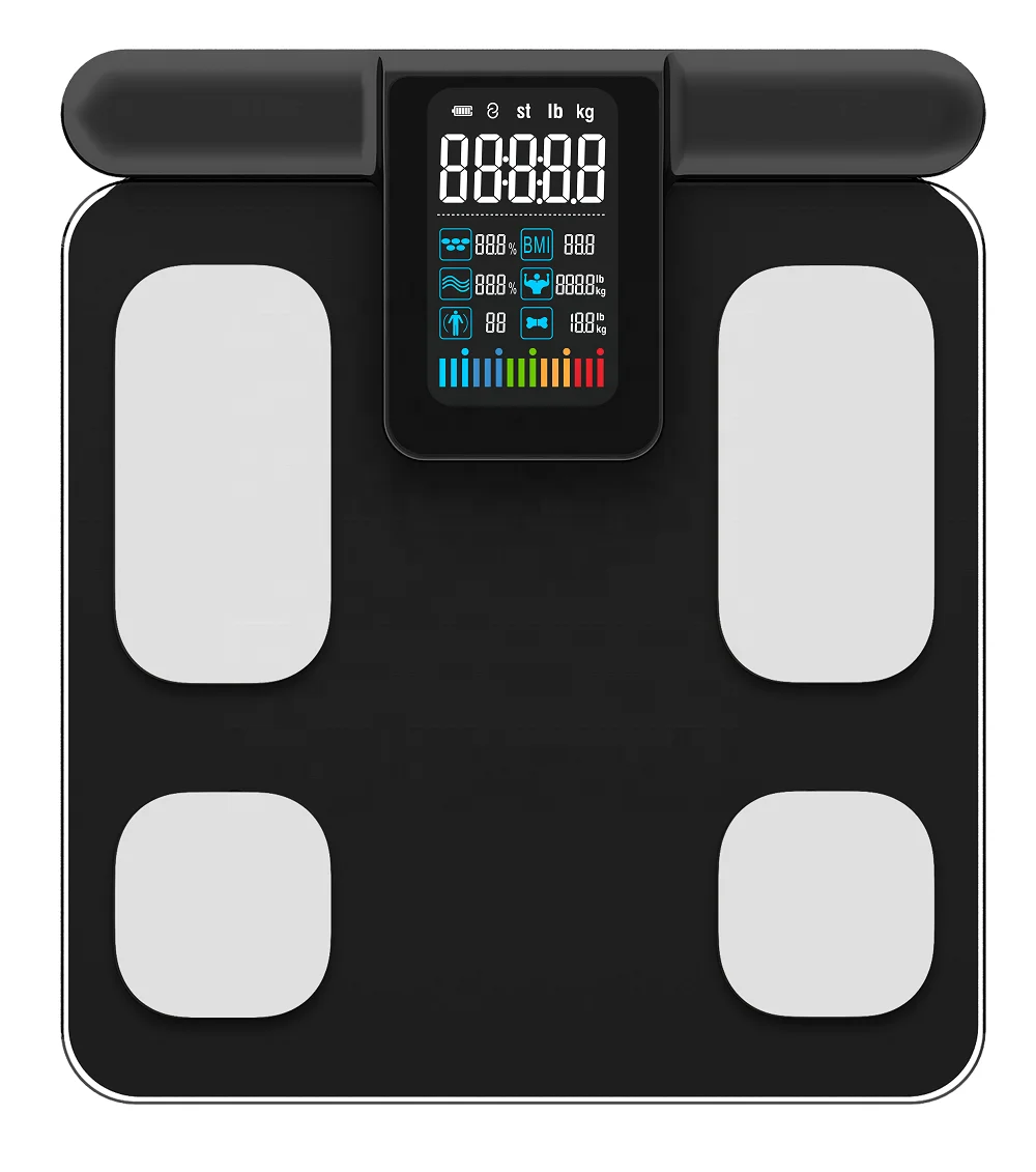 8 Sensor Scale 180kg 396lb Fitness Contact Intelligent Wireless Bmi Electronic Body Fat Analysis Digital Scale