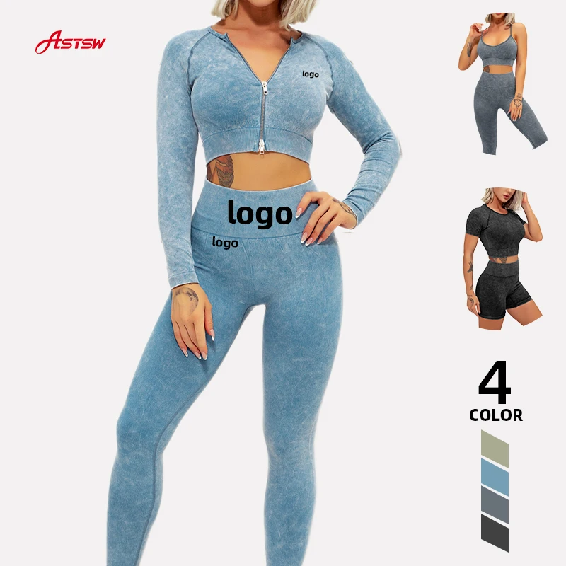 Custom Logo Women Fitness Apparel Seamless Sportswear Leggings Sports Bras Workout Fitness Gym Yoga Sets