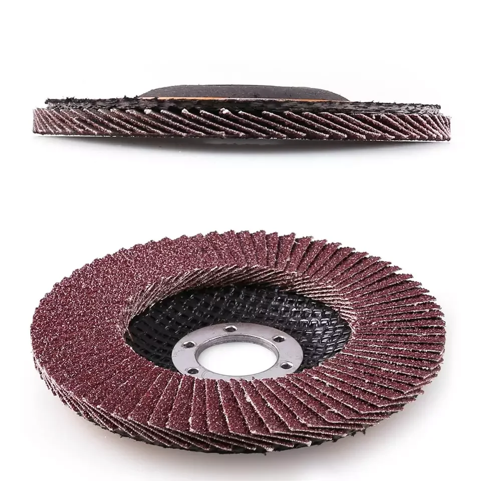 aluminum oxide abrasive flap disc 4 inch 100x16mm 40 grit grinding flap disc wheel rough grinding wheel for metal abrasive