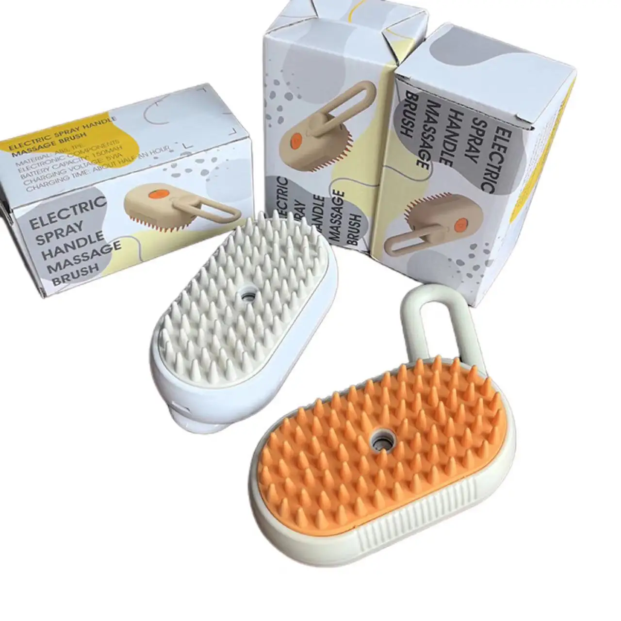 Self-Cleaning Electric Pet Grooming Brush Massage for Dogs and Cats 3-in-1 Steamy Brush for Removing Tangled and Loose Hair