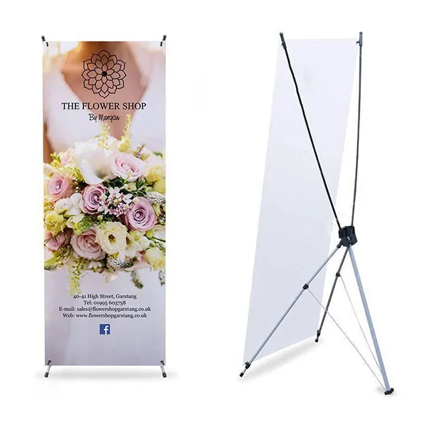 Outdoor Use Windproof Banner Stand X Tension Banner Stand