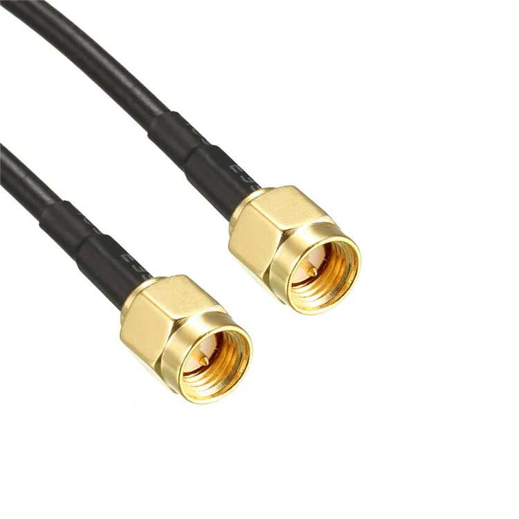SMA-Male to SMA-Male Coaxial Cable 50 ohm RG174 low-loss cable