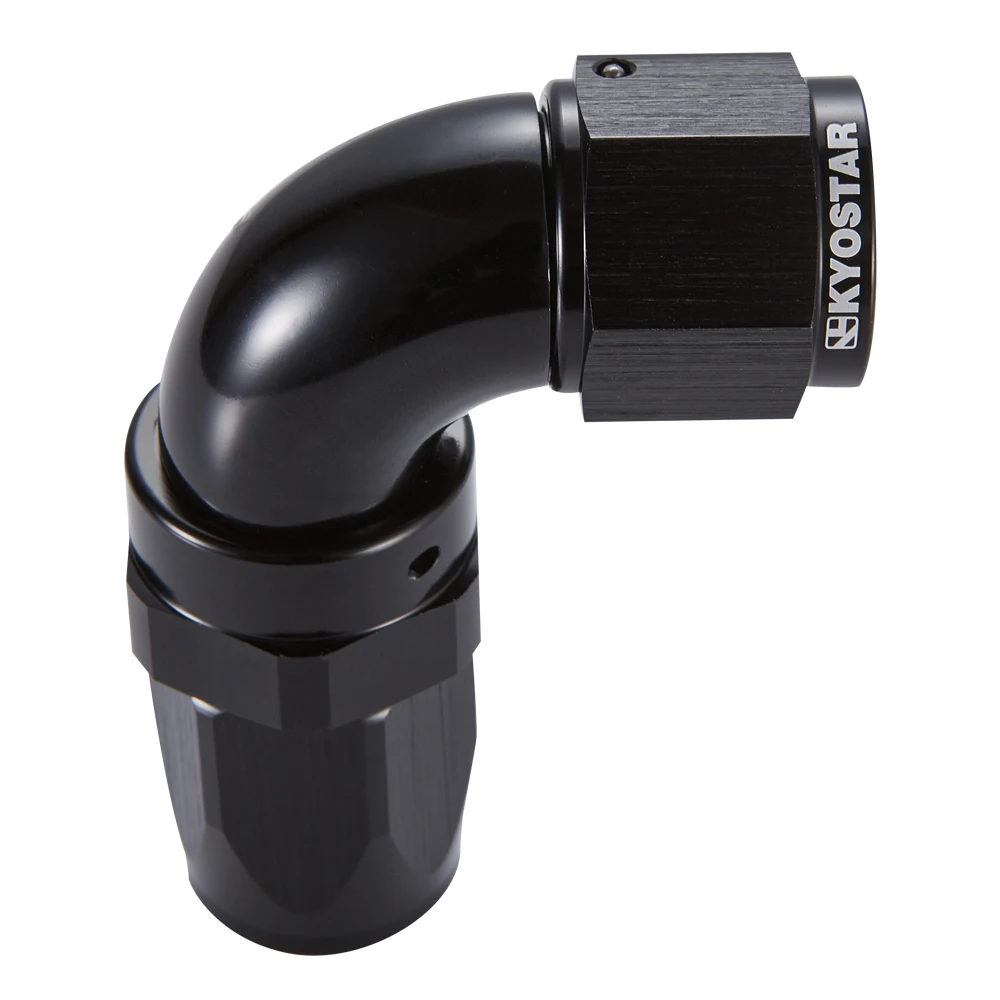 KYOSTAR AN8 AN10 90 Degree elbow CNC Aluminum Full Flow Swivel Fitting Hose End Adapter