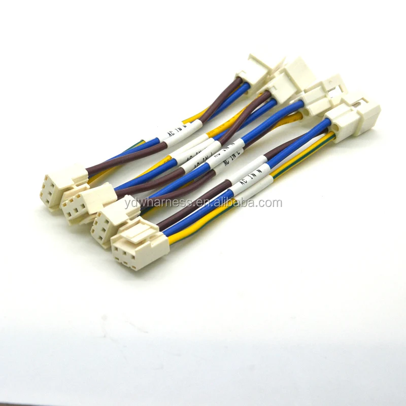 Customized Length 3.96 Mm High Temperature Resistant Cable Wire Harness  For Fan Assembly