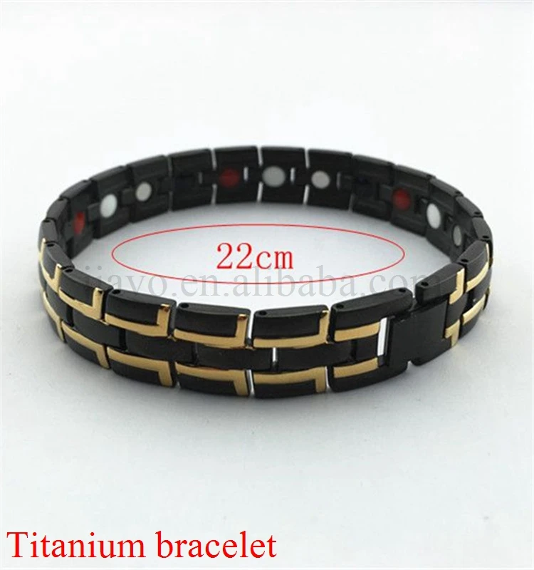 Men Healthy Magnetic Bracelet Titanium Steel Power Magnets