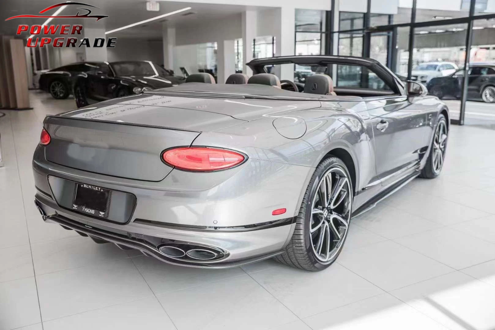 For Bentley Continental GT W12 Style Carbon Fiber Body kit Front Bumper Lip Side Skirts Diffuser Spoiler Body Kit