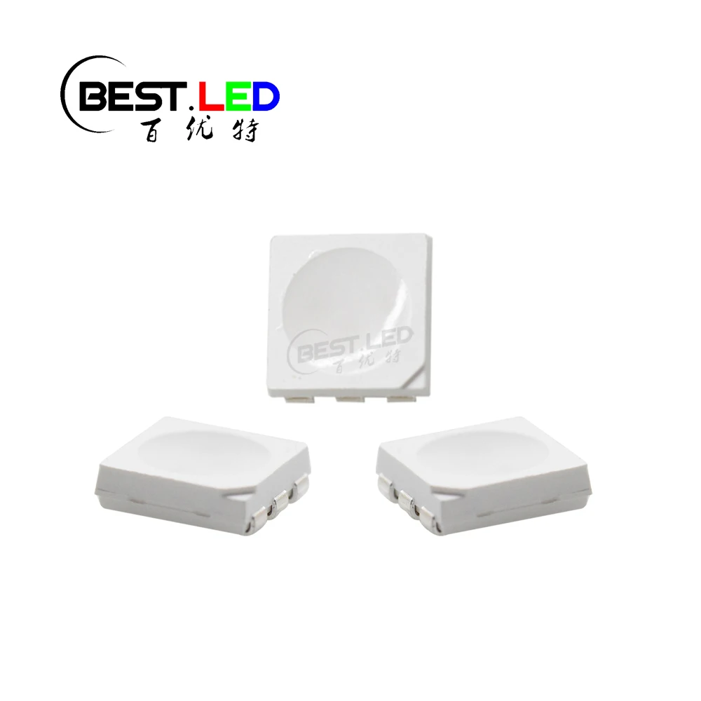 ИК светодиодный Диод PLCC 6 рассеянный SMD 5050 760 нм красный свет для дальнего Красного