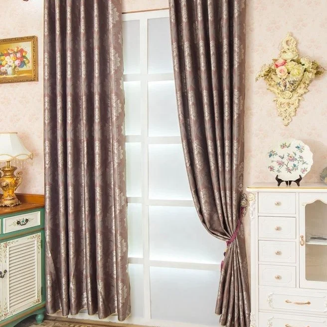 High quality 100% Polyester Material american style Jacquard  curtain fabric/jacquard fabric for curtain