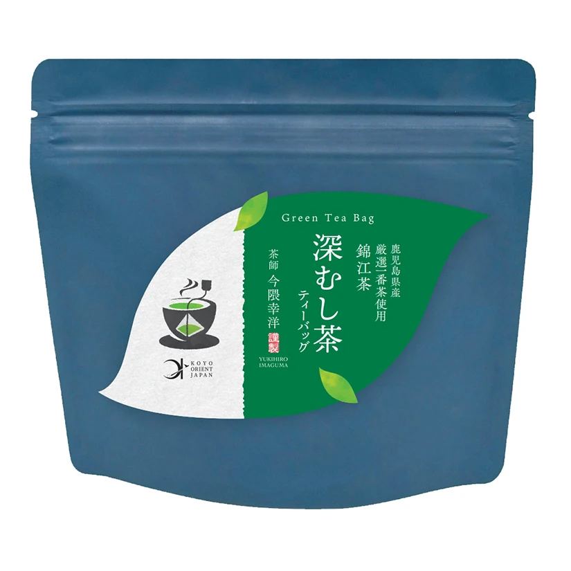 Customizable deep-steamed fukamushi tea high quality triangle green tea bags wholesale