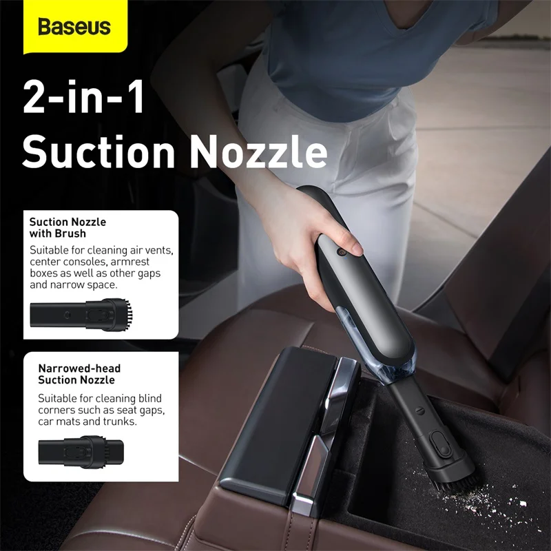Baseus Type C Charge 30W 4000Pa Handheld Auto Portable Robot Aspirador Carro Home Office Car Vacuum Cleaner