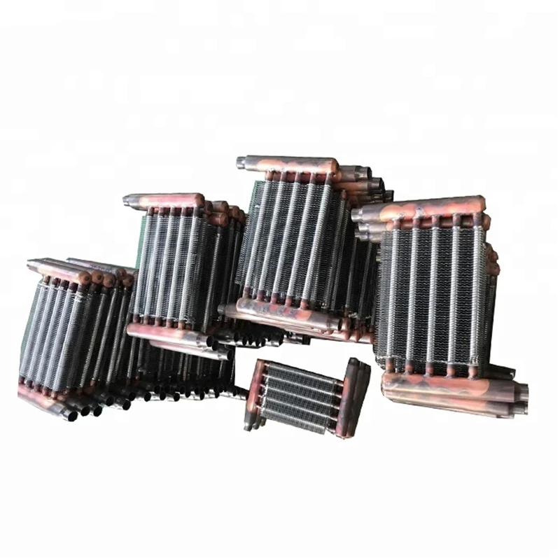 Copper tube radiator finned air cooled evaporator for fuel furnace