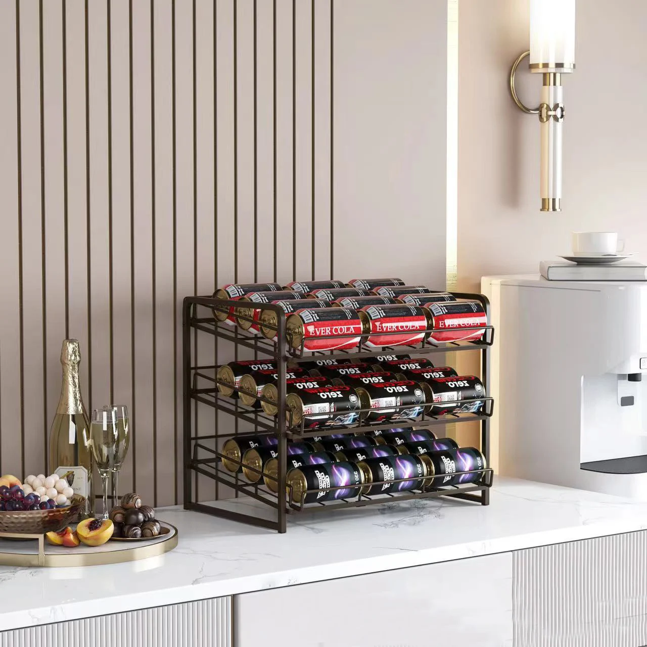 Sedex Factory Desktop Beer Can Organizing Rack Refrigerator Cans Rolling Coke Beverage storage holders