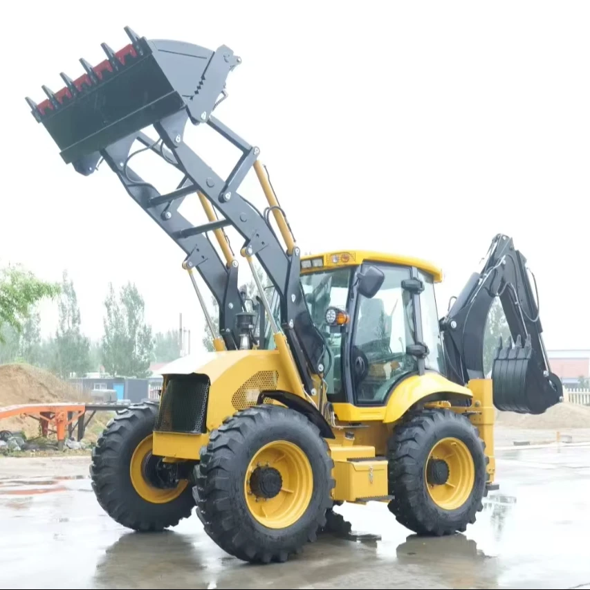 Тягаемые экскаваторы-экскаваторы 4x4 Atv с экскаватором трактора и фронтальным погрузчиком