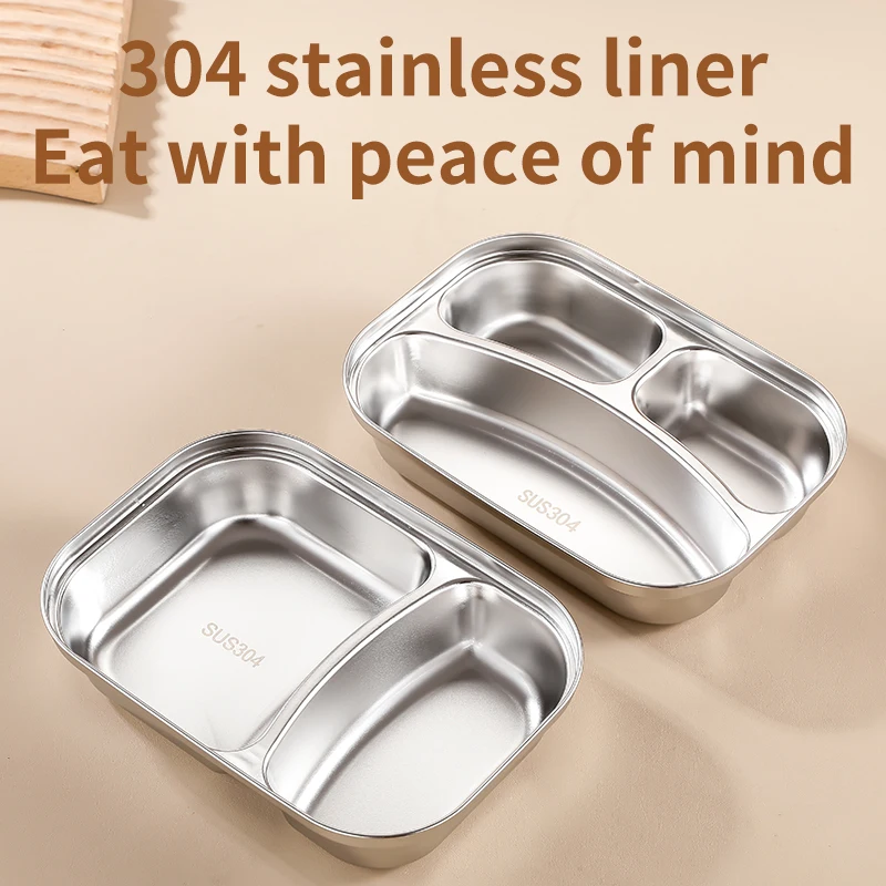 microwave safe stainless steel bento lunch box lunch box for kids food container stainless steel food storage container