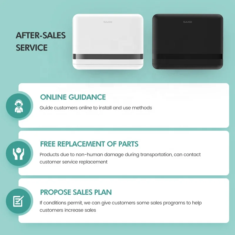 Modern Design ABS Plastic Fold Tissue Dispenser Simple Waterproof Wall Mount Paper for Office Hotel Restaurant Toilet Use