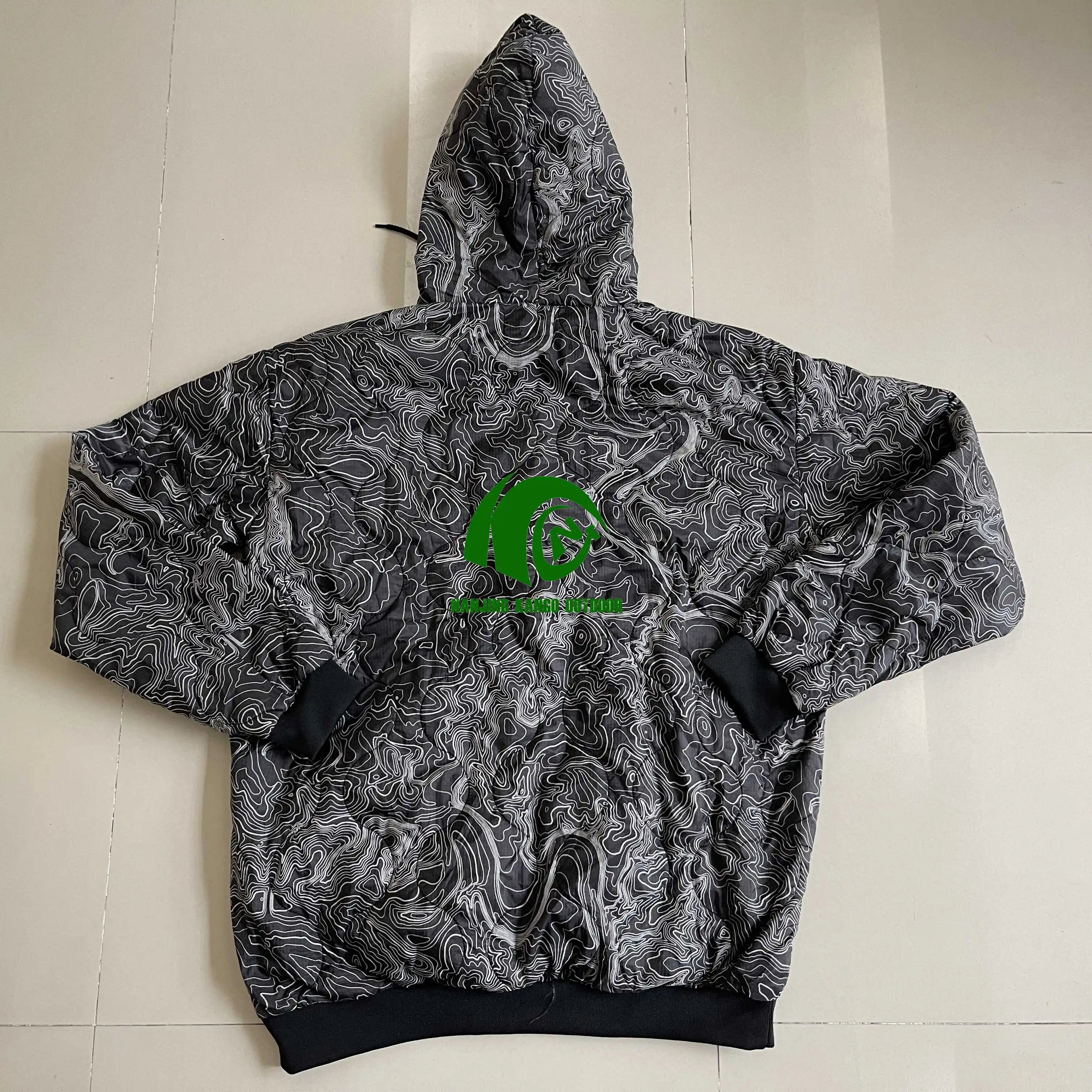 Kango tactical autumn woobie hoodie men waterrepellent new color white and blackstripe woobie hoodie