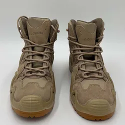 PU injection oil slip resistant suede leather lightweight fashionable men hiking jungle safety boots