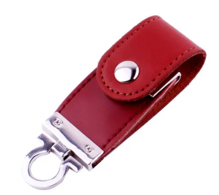 
Custom Logo For Gifts 2.0 Flash Pen Drives 64GB 32GB 4GB 8GB 16GB Pendrive Leather Usb with white Box 