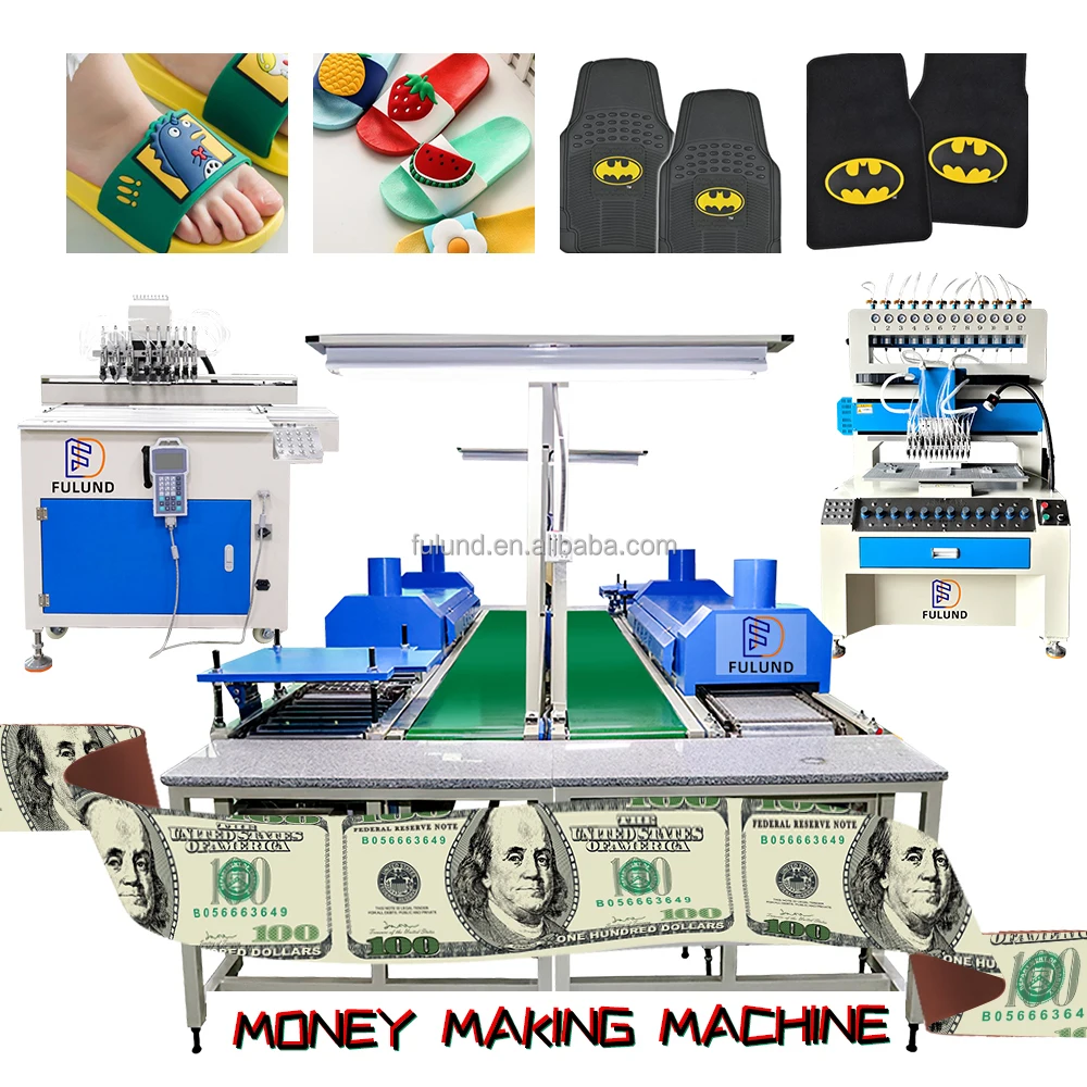 custom tpu label pvc clothing labels tpu PVC plastic slippers upper sole Car Mats making machine Car Floor Mats Dripping Machine