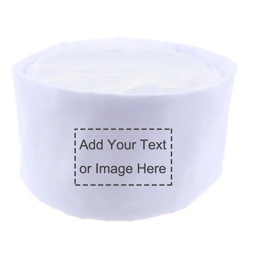 Personalized Custom Chefs Hat Breathable Mesh Top Skull Cap Baker Kitchen Cooking Embroidery Stitchwork