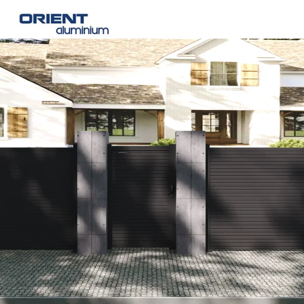 Villa Garden Aluminium Metal Gates Casement Garden Design Yard Single Gates for Private Homes